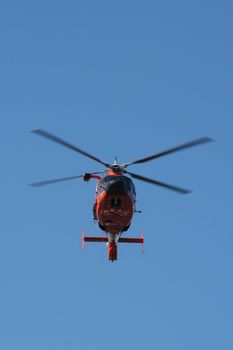 U.S. coast guard helicopter