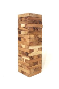 Wood block tower Game children