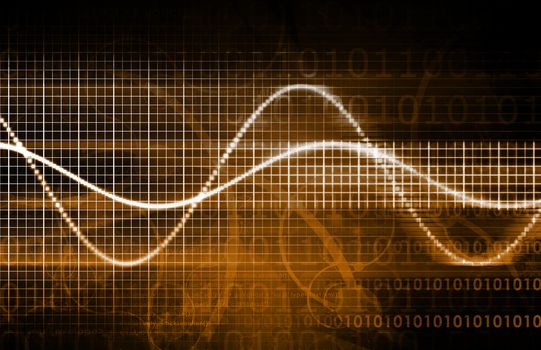 Abstract Background with a Technology Theme Art