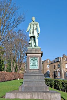 Statue of Colonel Edward Akroyd Halifax Mill Owner and Philanthropist