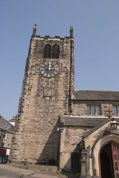 The Clock Tower and Sundial of a Yorkshire Church