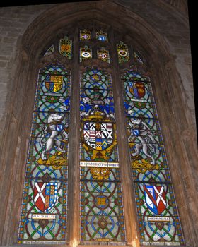 Beautiful Stained Glass in an English Cathedral