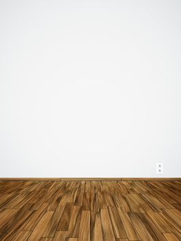An image of an empty room with a socket