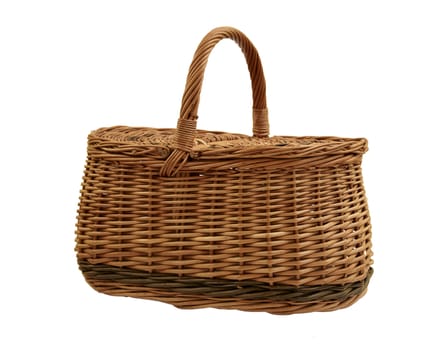 beautiful basket isolated on white
