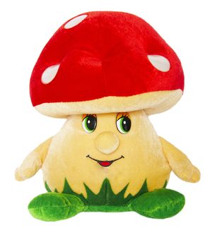 toy in the form of the fungus on a white background