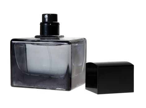 perfume bottle on the white background