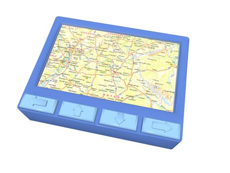 a 3d rendering of a global positioning system