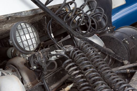 electric contacts of the car.modern machine