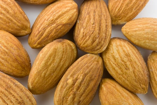 Almonds background