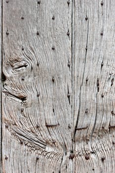 close up of wooden door