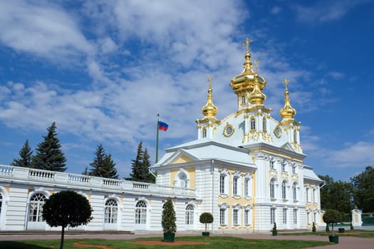 Peterhof Palace in Petrodvorets (Peterhof), St Petersburg, Russia.