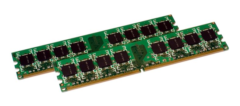 Two modules of the computer memory DDR2