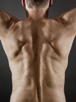 An image of a middle age man back side