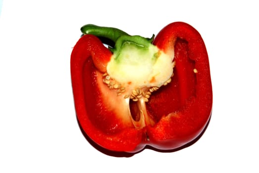 Half sweet red pepper