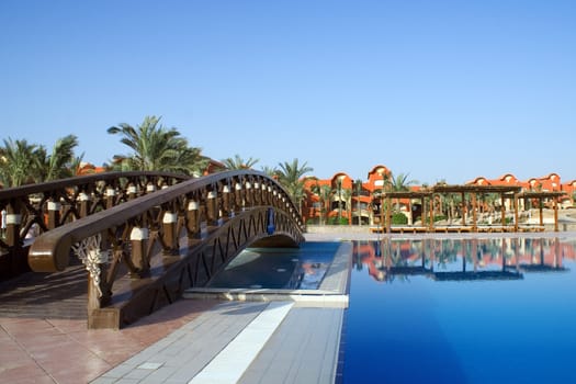 Bridge On a Swimming Pool