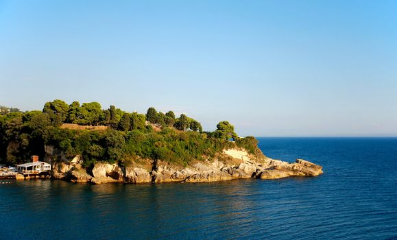 green island in the Adriatic Sea, Montenegro