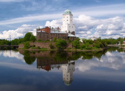 Old Swedish castle in Vyborg, Russia