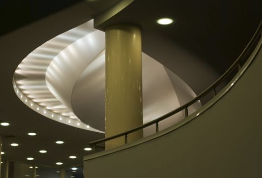 Abstract interior in Moscow International Performing Arts Center