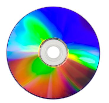 Compact disc isolated on white background