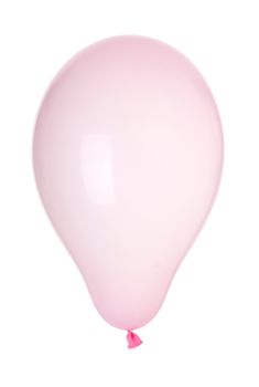 pink inflatable balloon isolated on white background