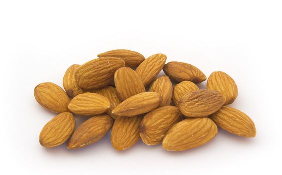 Heap of almonds