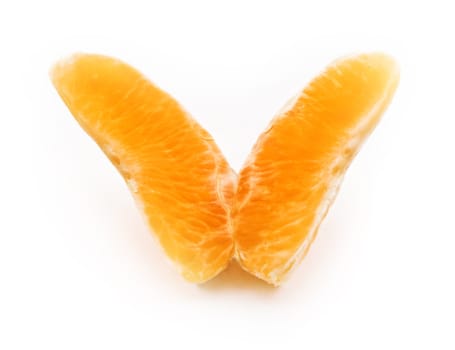 Parts of orange like butterfly