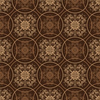 Retro styled seventies wallpaper seamless fit background pattern
