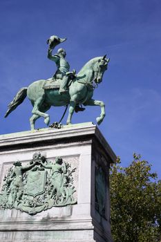 Monument Wilhelm II on the area of his name in Luxembourg 