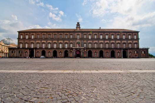 famous royal palace in Naples, italy