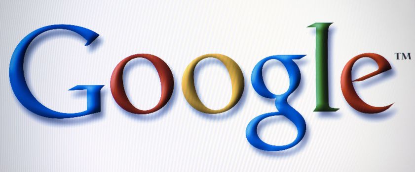 google logo on laptop screen