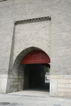 downtown of Xian, Drawbridge and ramparts