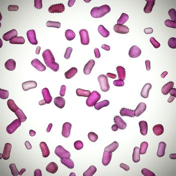 An image of a purple bacteria background