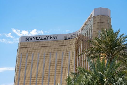 May 25th, 2009 - Las Vegas, Nevada, USA - The facade or front of the Mandalay Bay Hotel and Casino on Las Vegas Boulevard