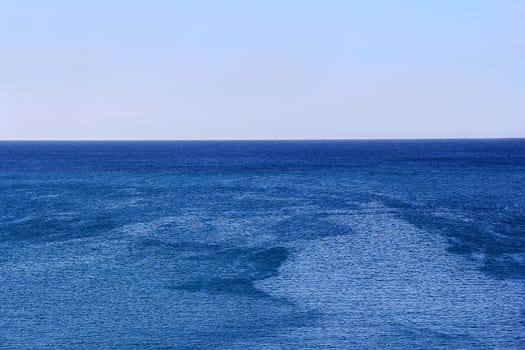 Beautiful seascape with calm sea and sky