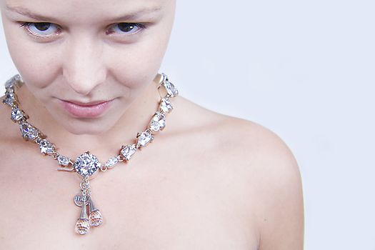 a model portrait in the studio