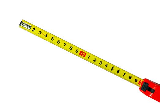 Measuring ruler (the visible size of 20 sm) in the red case