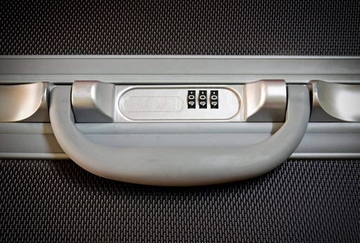 Close up of lockpad luggage