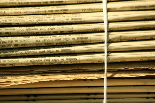 A Stacks of newspapers background