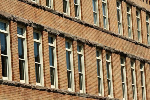 Some Rows of windows on a building