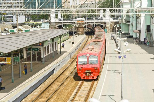 The Belorussian railway station in Moscow taken on May 2011