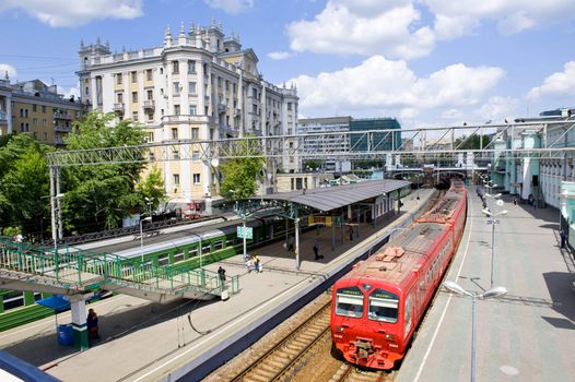 The Belorussian railway station in Moscow taken on May 2011