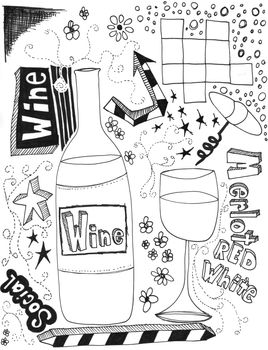 hand drawn doodles design elements scetch scribbles drawing