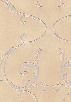 Grungy vintage wallpaper design. flower leaf retro ornate damask