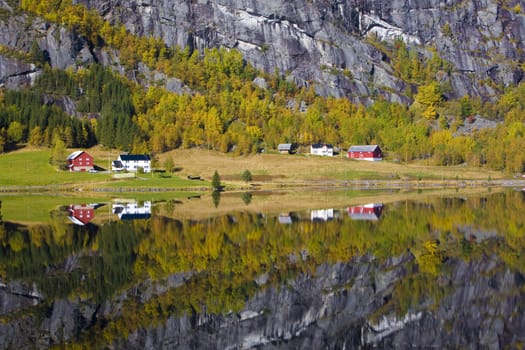 landscape near Otta river, Norway