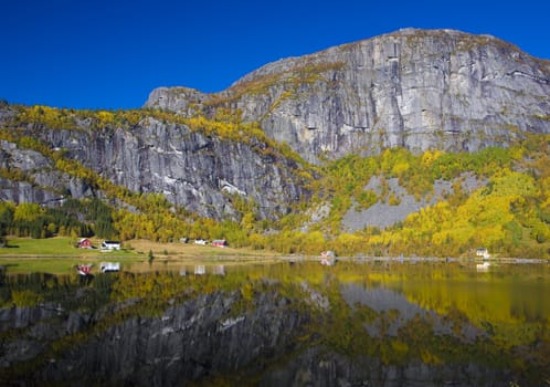 landscape near Otta river, Norway