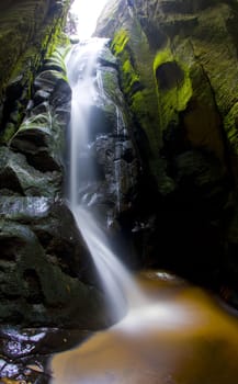 waterfall, Teplice-Adrspach Rocks, Czech Republic