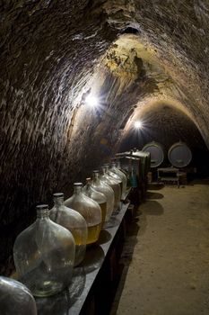 wine cellar, Chvalovice, Czech Republic