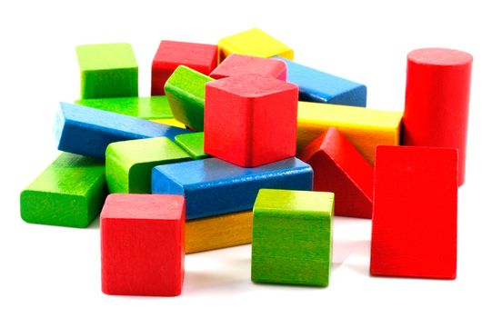 Wooden building blocks