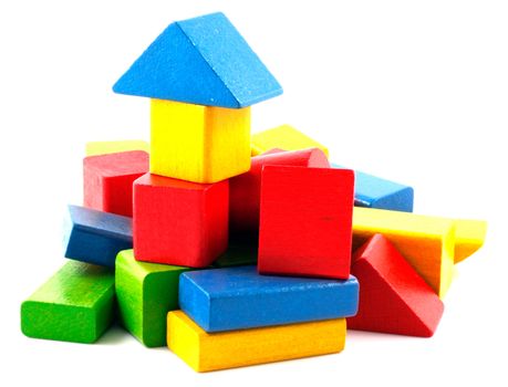 Wooden building blocks