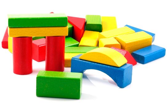 Wooden building blocks